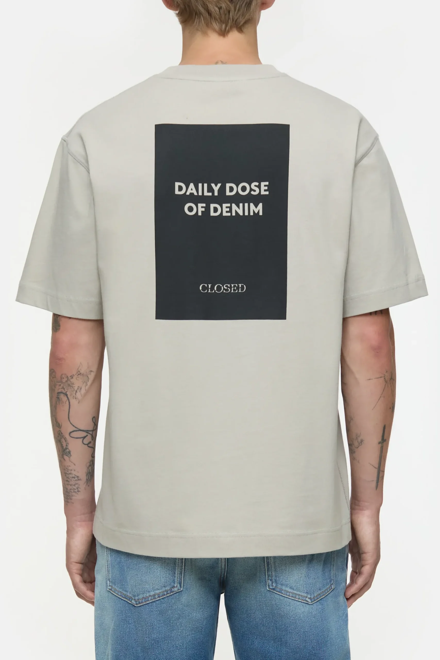 Closed T-shirts*T-Shirt mit Print aus reiner Bio-Baumwolle Mudgrey