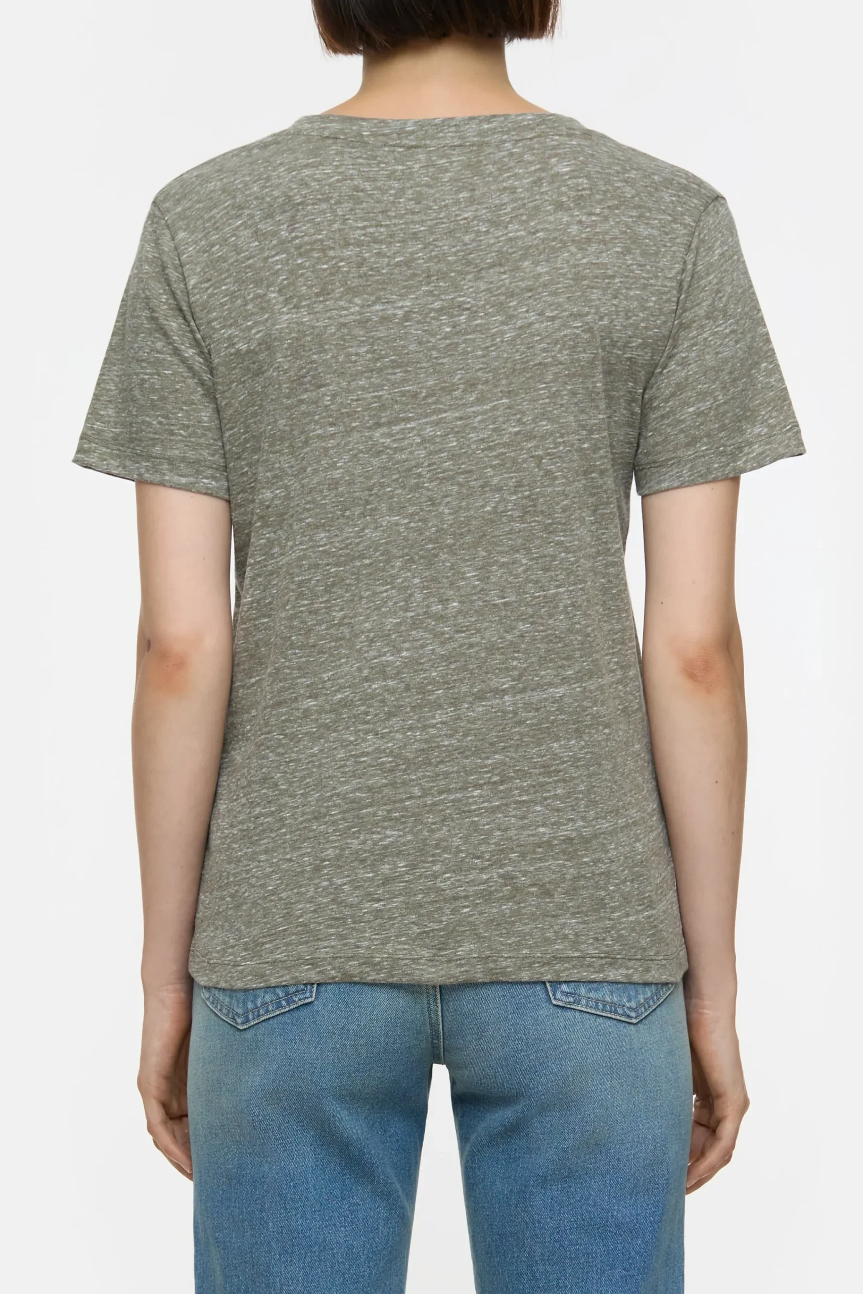 Closed T-shirts*T-Shirt mit V-Neck Fadedgreen