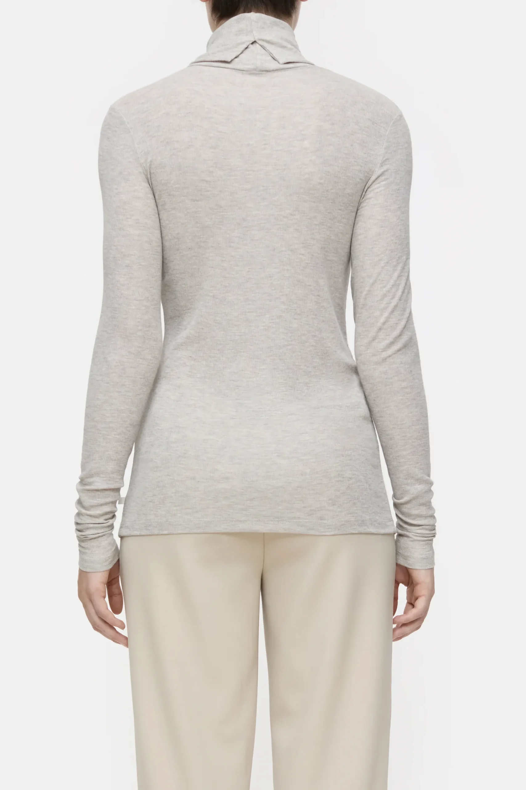 Closed T-shirts*Turtleneck aus Woll-Mix Pearlbeige