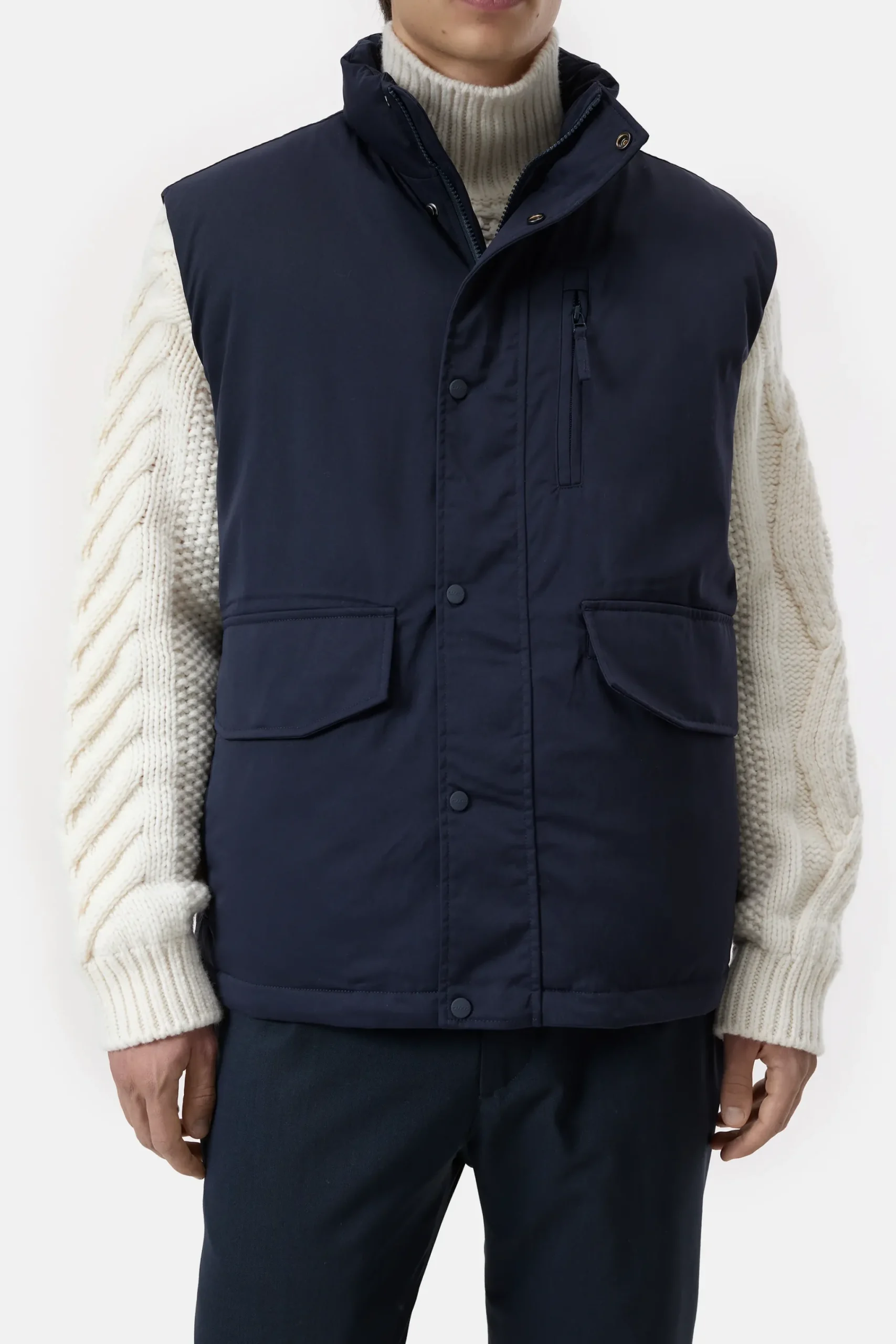 Closed Jacken & Mäntel*Wattierte Weste aus Nylon Darknight