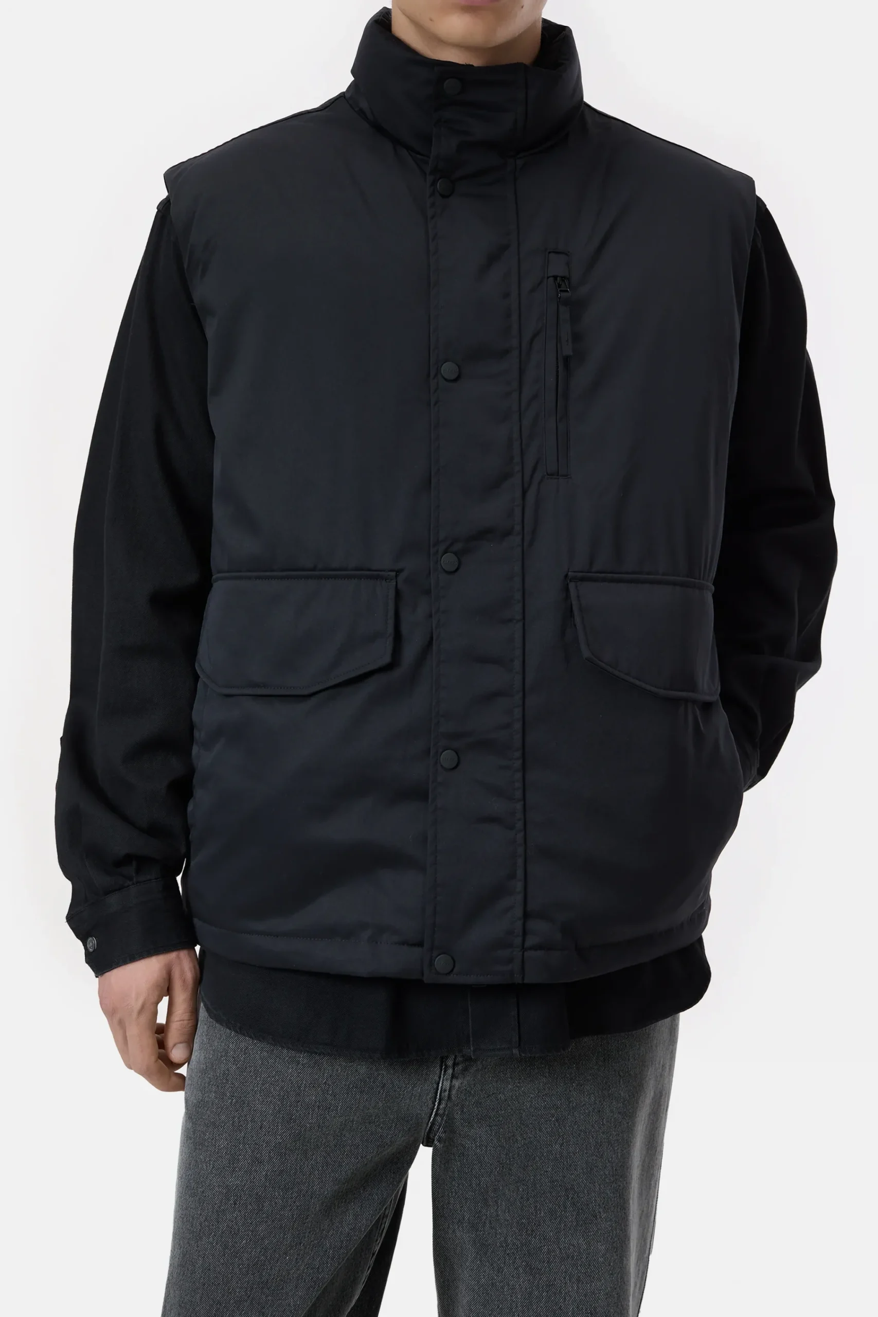 Closed Jacken & Mäntel*Wattierte Weste aus Nylon Black