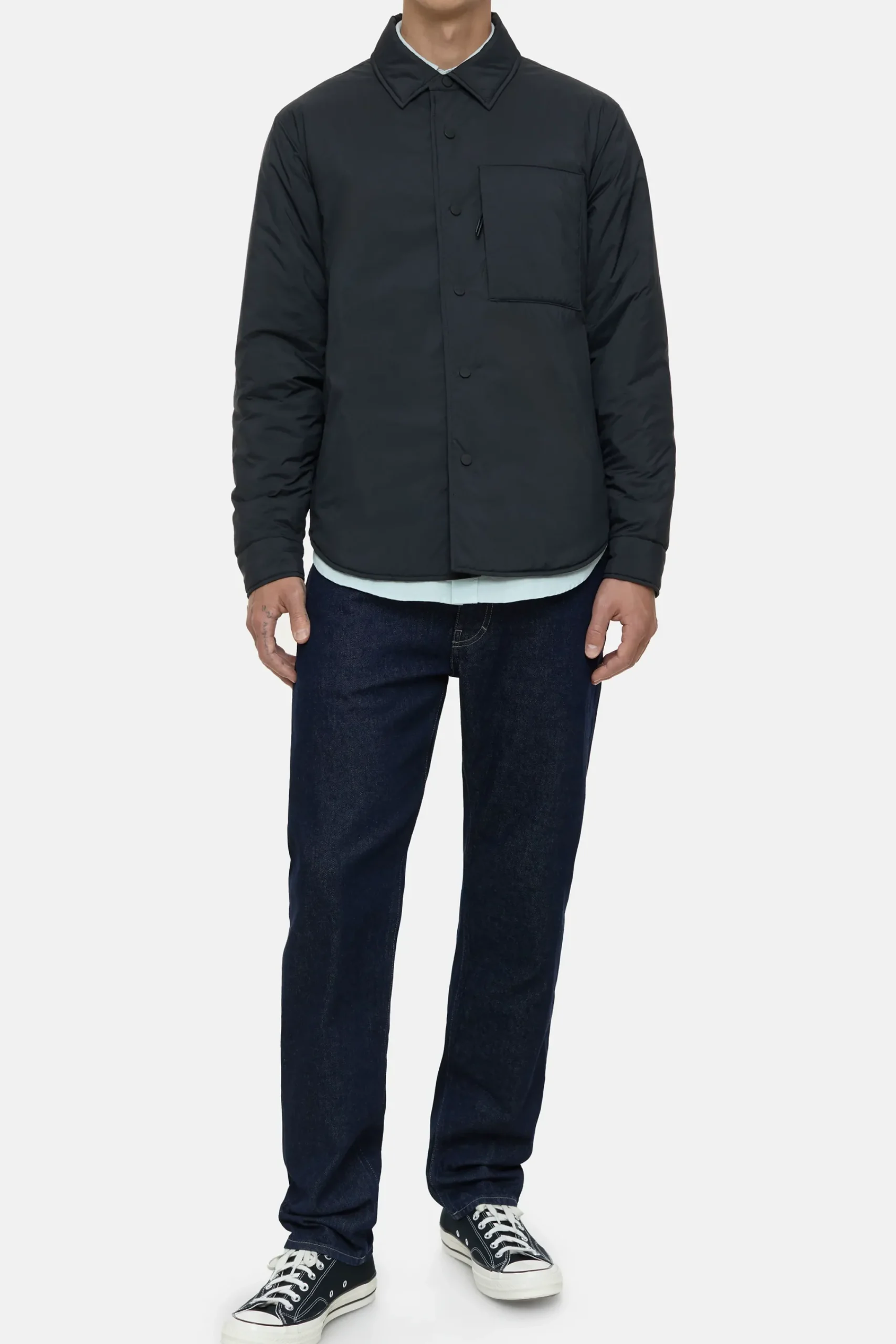 Closed Jacken & Mäntel*Wattiertes Overshirt Black