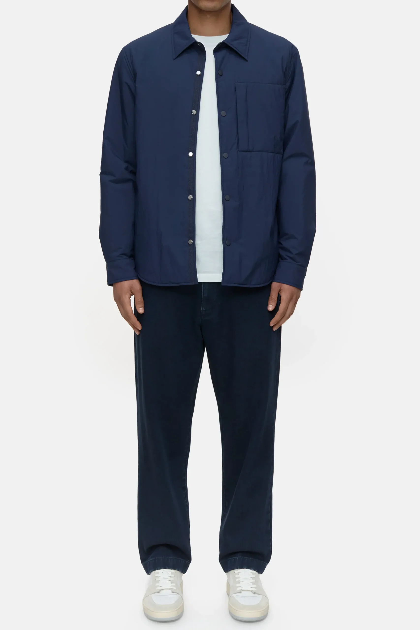 Closed Jacken & Mäntel*Wattiertes Overshirt Smokeyblue