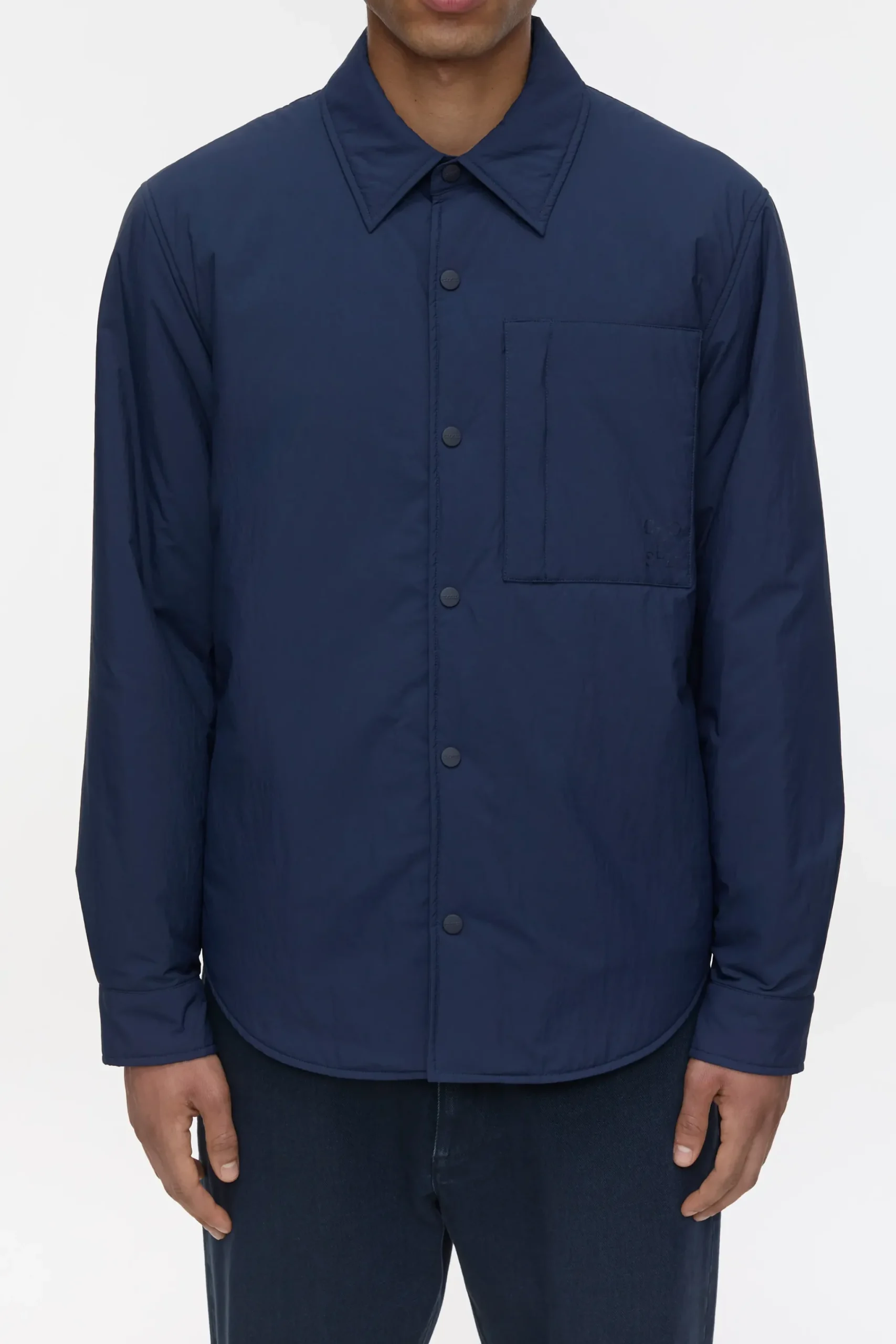 Closed Jacken & Mäntel*Wattiertes Overshirt Smokeyblue