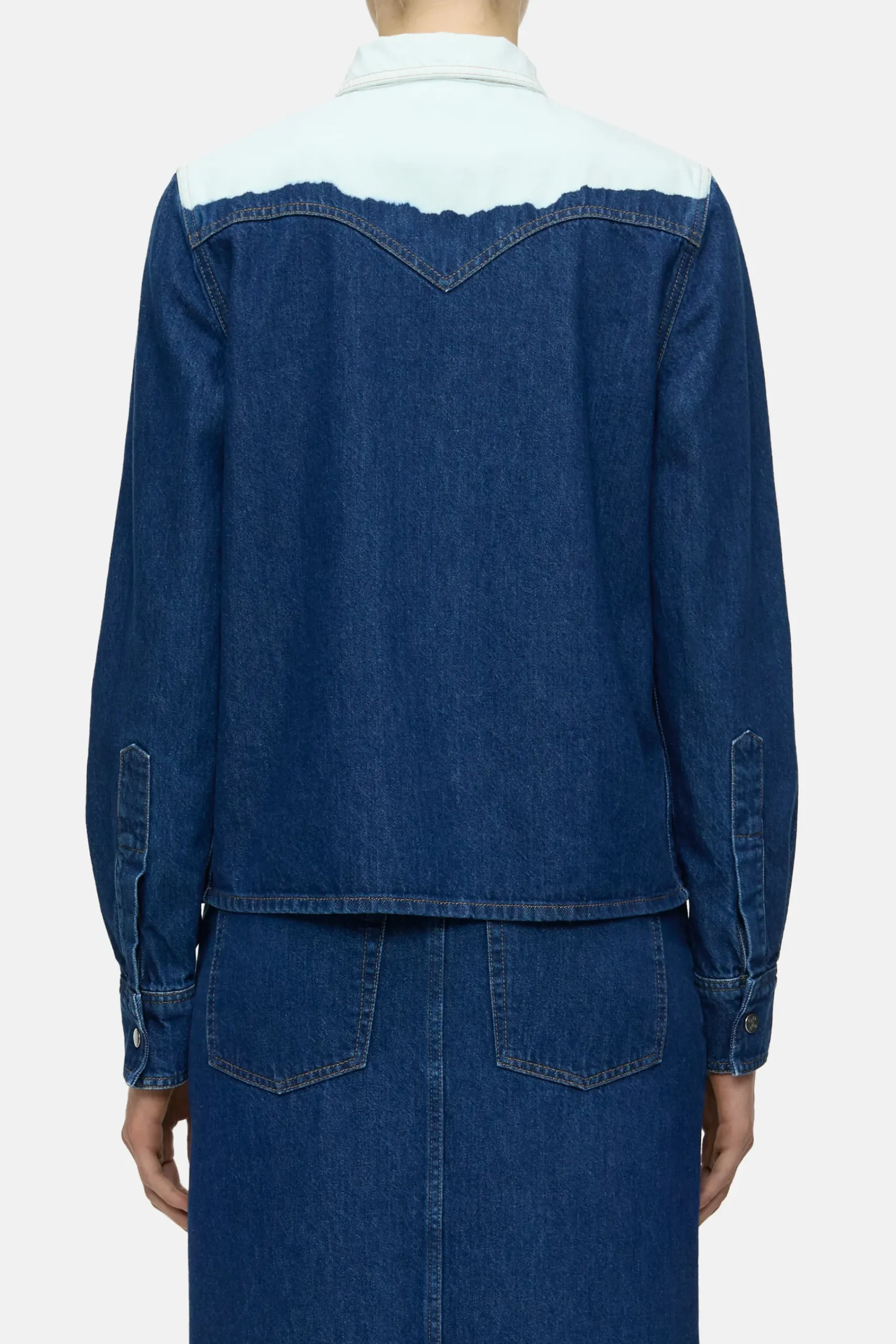 Closed Shirts & Blusen*Westernshirt aus Denim Midblue