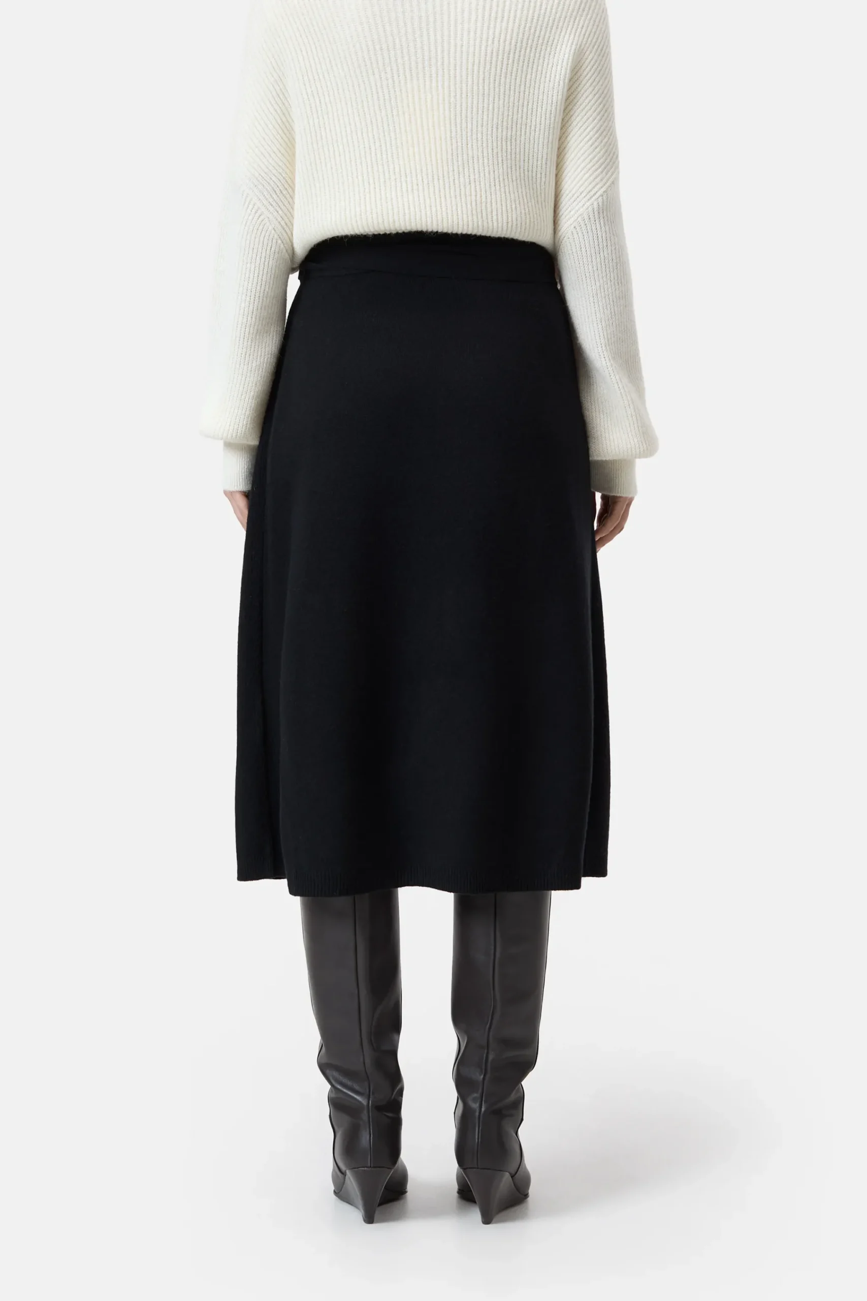 Closed Röcke*Wickelrock aus Merinowolle Black