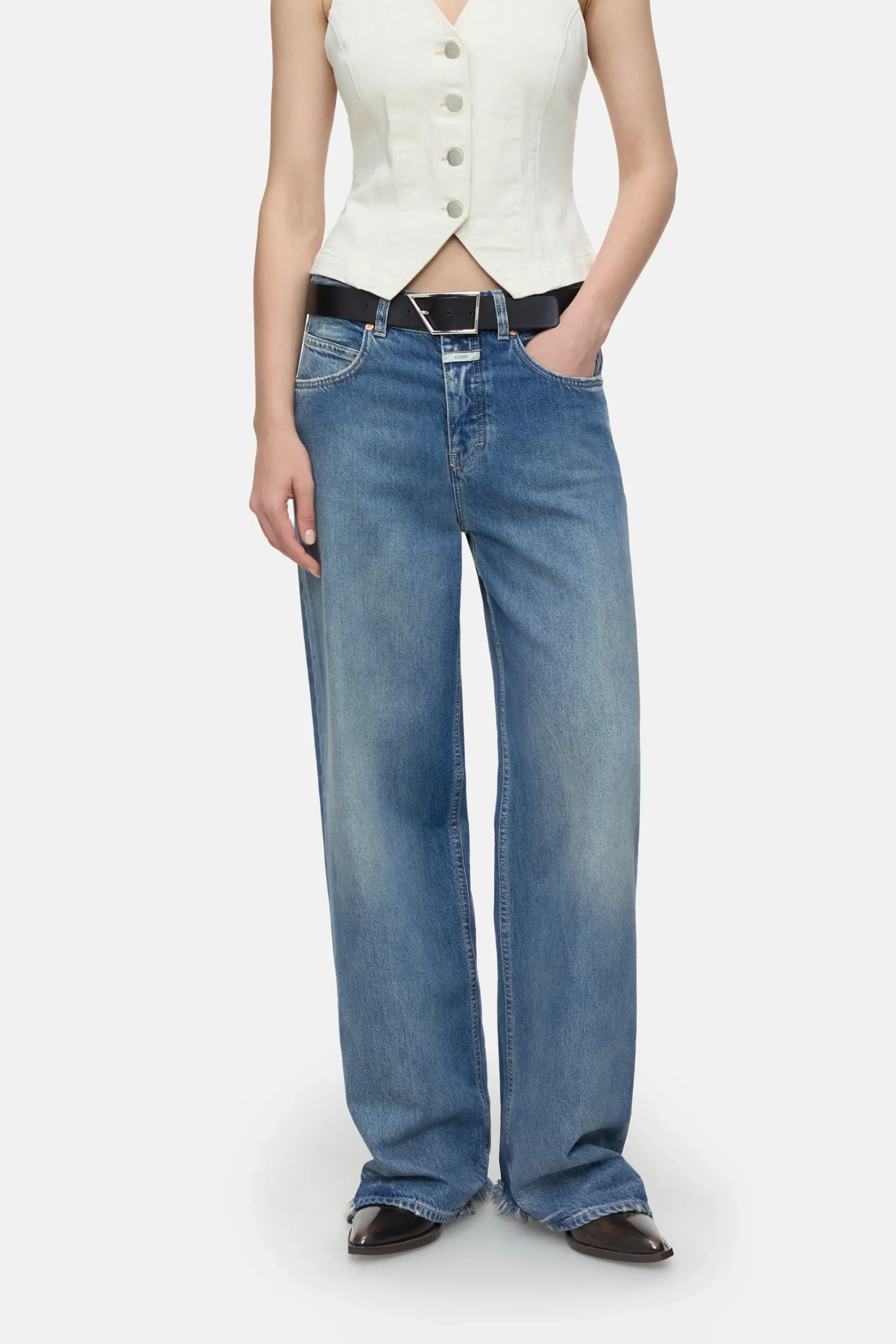 Closed Jeans | Wide Fit*Wide Jeans - Style Name Nikka Darkblue